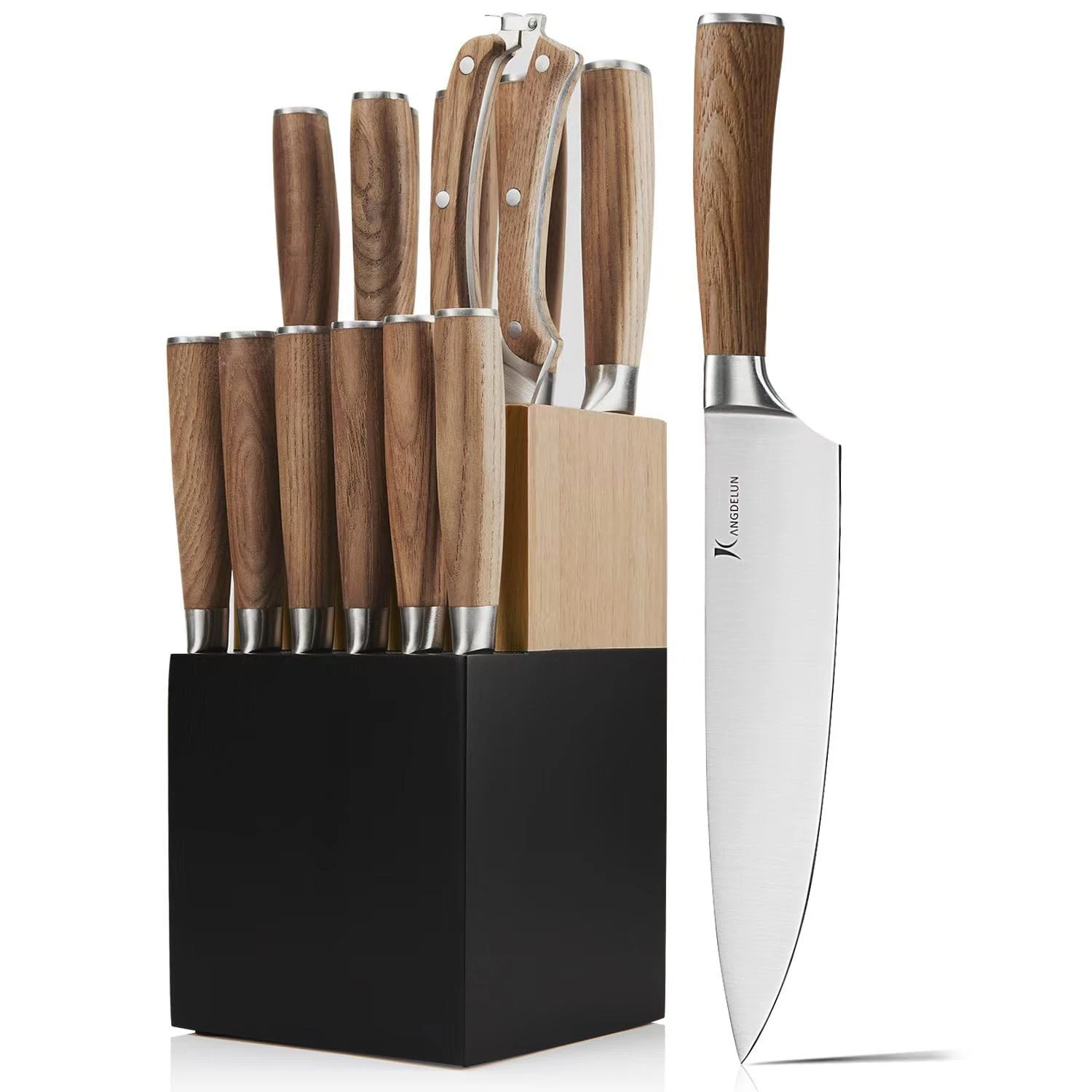 Ultra Sharp 14-Piece Kitchen Set, High Carbon Stainless Steel Blades, Torrefi...