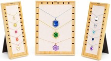 3PCS Necklace Display Stand Set for Vendors, Jewelry Stores Craft Fairs, Wo...