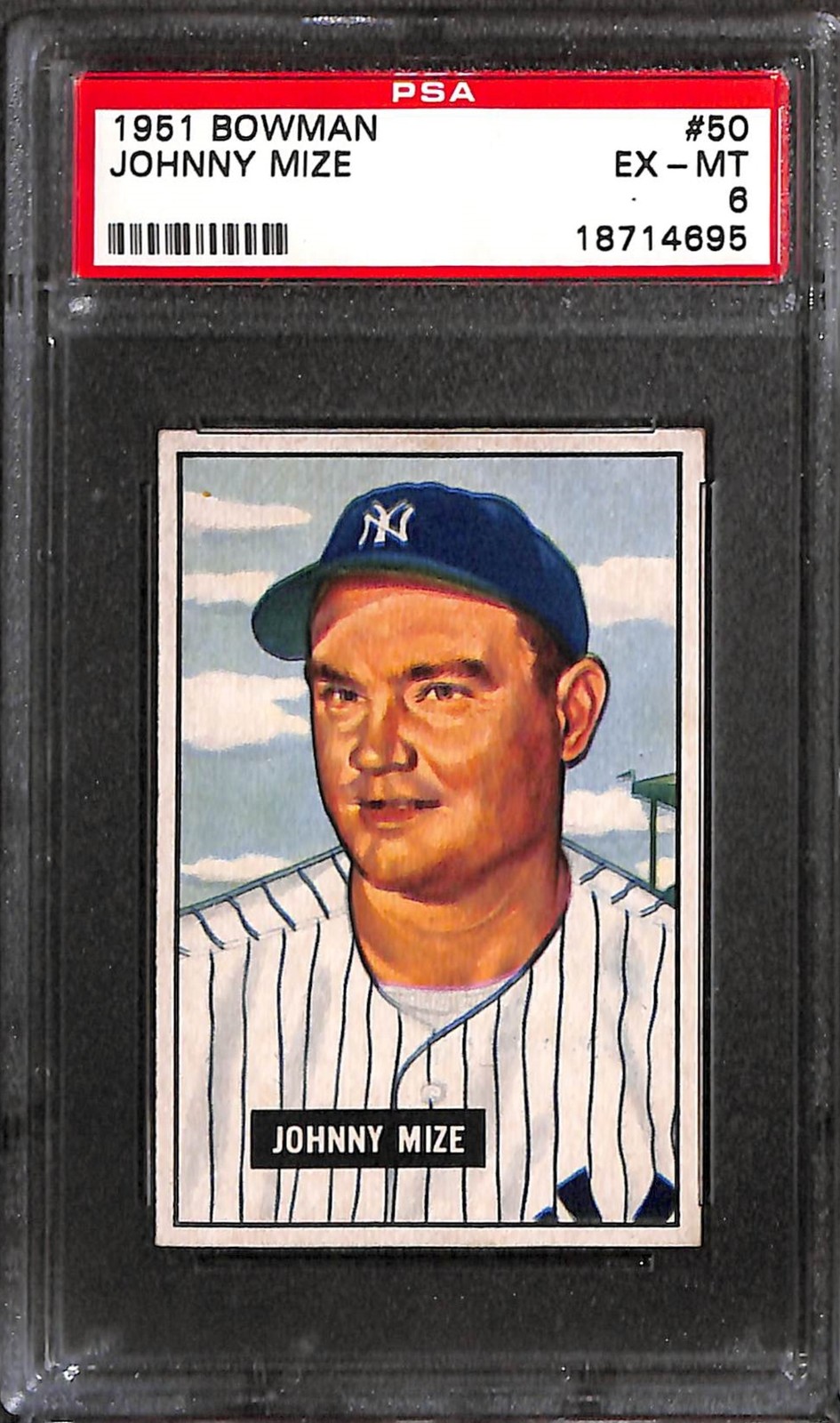 1951 BOWMAN #50 JOHNNY MIZE PSA 6 EX-MT 18714695