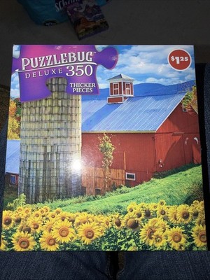 Puzzlebug Puzzle 350 Teile Sonnenblumenfarm USA 51 cm x 30 cm