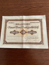 Neuen Wiener Bankgesellschaft 500 K 1923 Coupons NWB INVALID SHARE CERTIFICATE