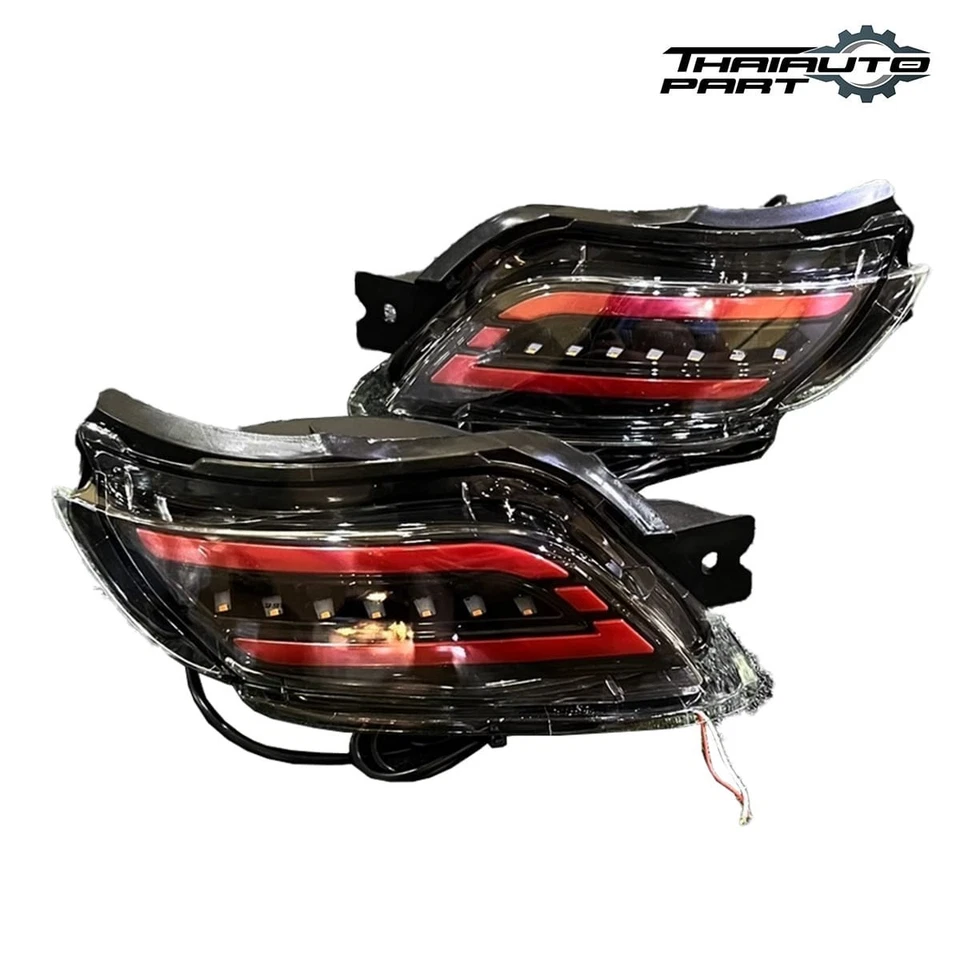 Rear Bumper Reflector Smoke LED Pair For Toyota Vios Yaris Sedan XP90 2007-2012 - Bild 2 von 4