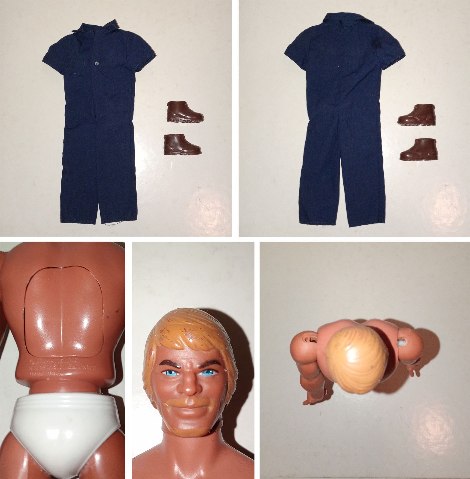 BIG JIM MATTEL #9934 BIG JEFF + VINTAGE OUTFIT 1978 VGC ADVENTURE SPY SERIES