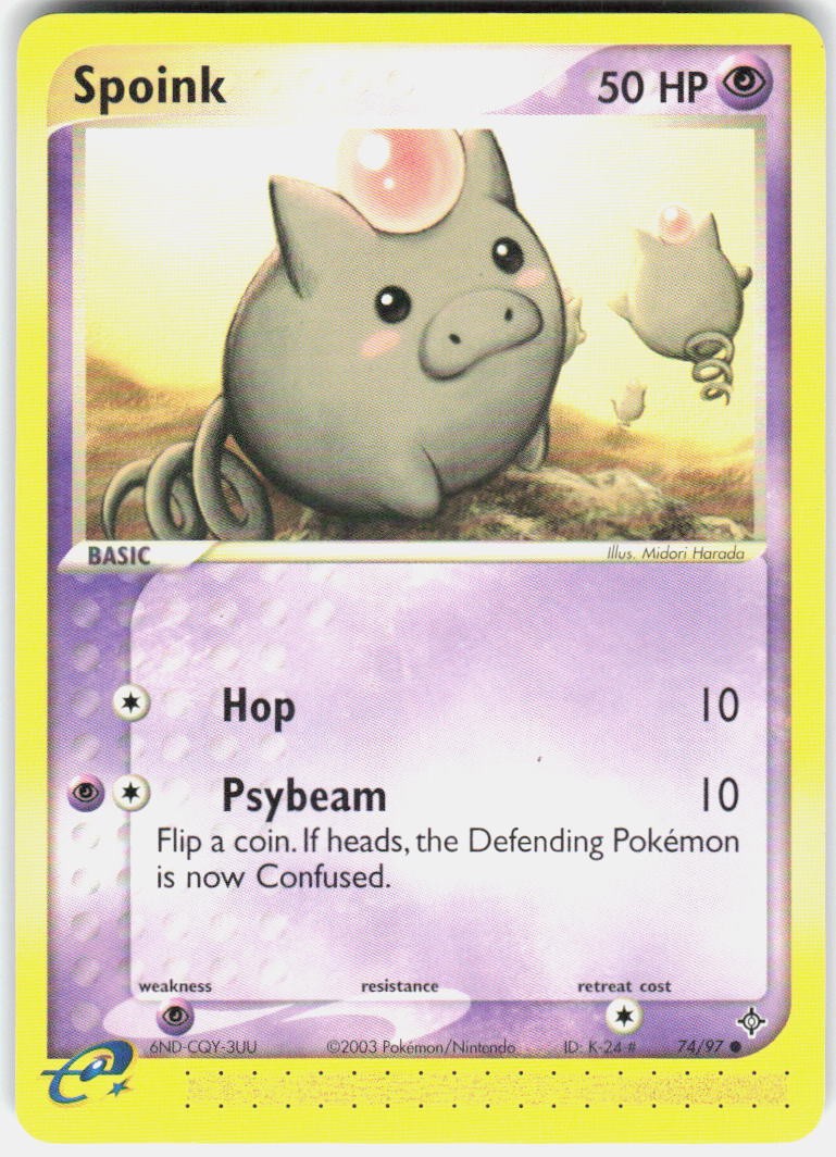 Spoink 74/97 Dragon Pokemon