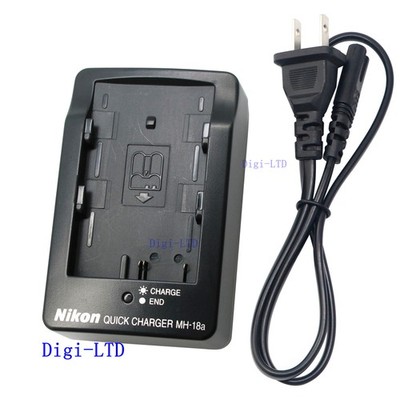 Original Nikon MH-18a Charger For D70 D80 D90 D100 D200 D300 D300s D700 EN-EL3e