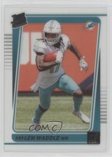 2021 Panini Clearly Donruss Rated Rookie Gold Jaylen Waddle #64 1c3k