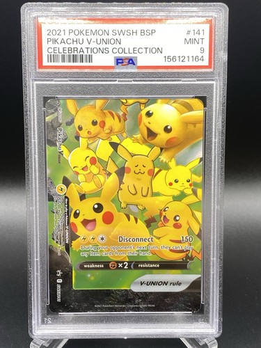 Pikachu V-UNION graded PSA 9 for sale on eBay