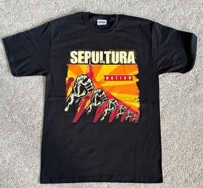 Sepultura Nation Vintage T-shirt Adult Large