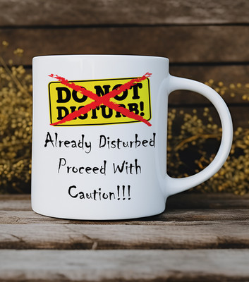 Lustige Tasse ''Schon gestört'' | Nicht stören Parodie | Unhöfliche Neuheit Kaffeetasse