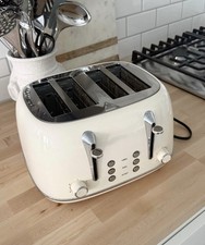 Mueller Retro Toaster 4 Slice Cream Color Sta...