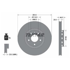 2x Bremsscheibe vorne für Seat Exeo 3R2 ST 3R5 | 26227888