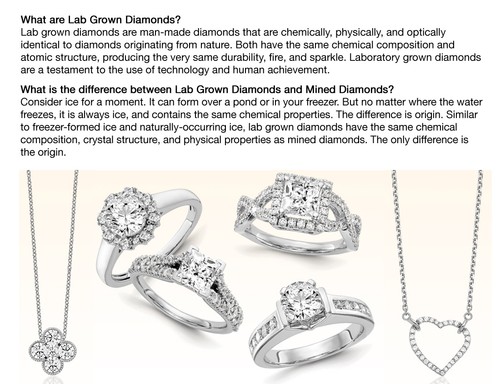 1/2 Carat (ctw Color SI1-SI2, G-H-I) Lab Grown Diamond Ring 14K Rose Gold - 第 2/5 張圖片