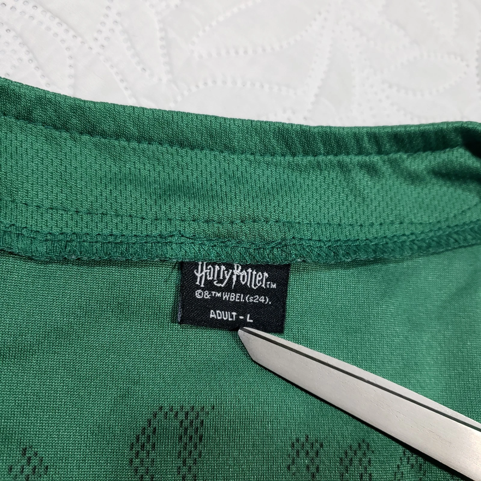 Washington Nationals Harry Potter Slytherin Baseball Jersey Large SGA