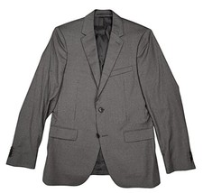 Theory Blazer Jacket Wellar Castile Micro Stripe Two Button Gray Virgin Wool 40R