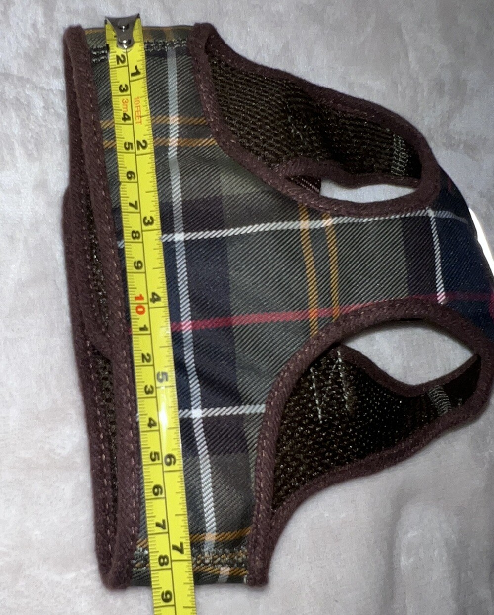 Barbour Tartan Step In Dog Harness Size medium neck eBay