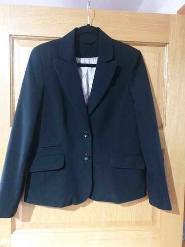 Tesco F and F Ladies Black Blazer Good 