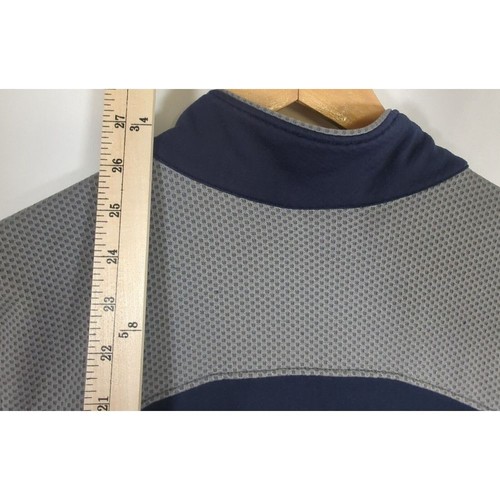 Nike Mens Shirt Medium Sphere Dry Grey Blue Colorblock 1/4 Zip Pullover Running - Picture 10 of 12
