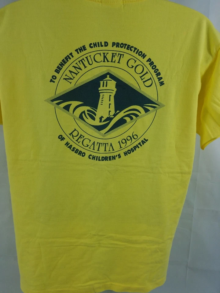 Camiseta Nantucket Single Stitch Hecha en EE. UU. 1996 Talla Grande NOS Island Life Foto 3 de 4