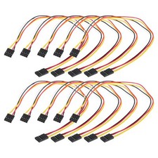 Female to Female 4Pin Breadboard Jumper Wire 2.54mm Pitch Single Row Ribbon C...