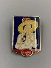 Vintage 1994 Coca-Cola Women in Hat W/ Coke Glass Bottle READ DESCRIPTION