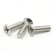 M4 304 Stainless Steel Phillips Cross Recessed Countersunk Flat Head Screws