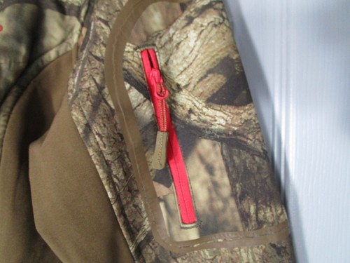 Mossy Oak Break-Up Infinity S 34/36 Camo Jacket Full Zip Pockets Red Accent Logo - Picture 3 of 6
