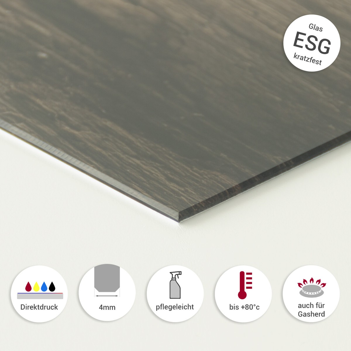 Spritzschutz Für Küchenrückwand – Alu-Dibond, 60x40 Cm, Motiv Schottischer Highlander, Hitzebeständig & Leicht Zu Reinigen