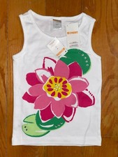 GYMBOREE: Girls Watermelon Flower No Sleeve Shirt, Size 4, New with Tag