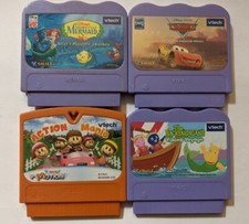 VTech V.Smile Learning Content System Video Game Cartridges Lot of 4 BX18