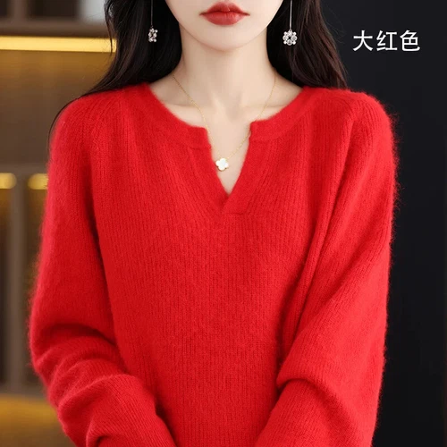 Suéter para mujer 100 % cachemir puro manga larga  - Imagen 11 de 30