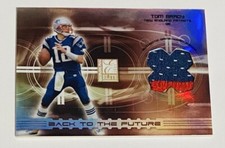 2003 Donruss Elite Tom Brady Drew Bledsoe 2 Color Dual Jersey Back To The Future