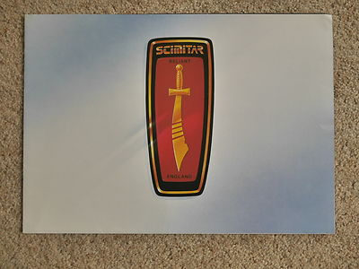 ** Reliant Scimitar SS1 1984 UK Promotion Leaflet * Pre-Sale Prospekt Poster