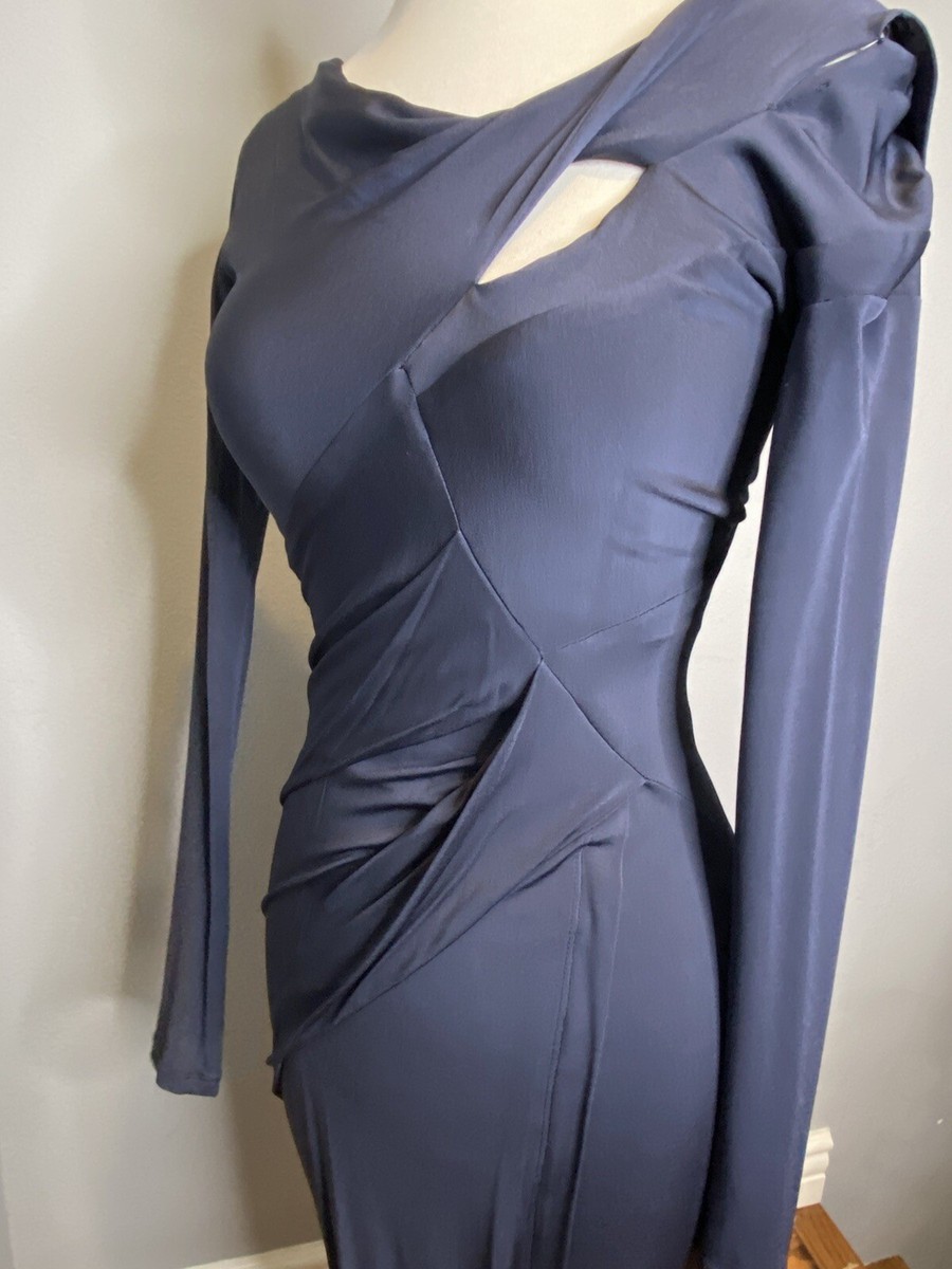 black jersey maternity dress Iris Maternity Crossover Neckline Tie Back Jersey Work Dress in Black main image 1