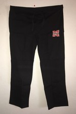 Nebraska Cornhusker Small Black Embroidered "N" Logo Nursing Scrub 1 Pocket Pant