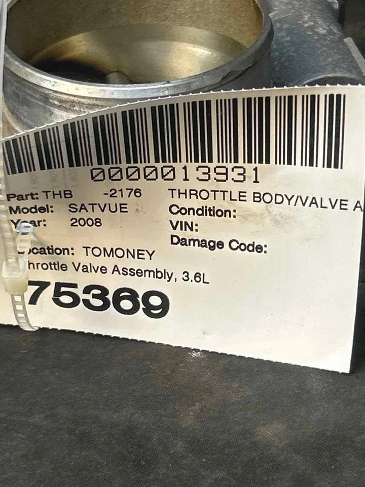 Fits 2008-10 SATURN VUE Throttle Body OEM:12616995 Foto 4 de 4