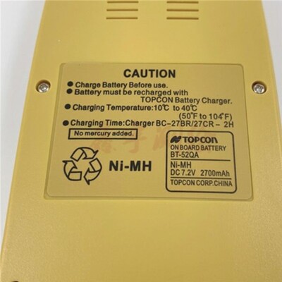 Batterie 2700mAh Type 51730 Pour Topcon GTS-230W, GTS-332N - Compatible BT-52Q BT-52QA - NEUVE