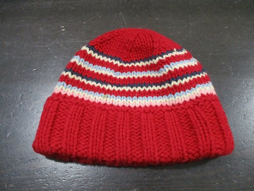 American Eagle Beanie Hat Cap Red Blue 