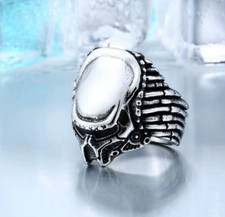 Men's Quality Titanium Steel Elder Predator Skull Retro Ring