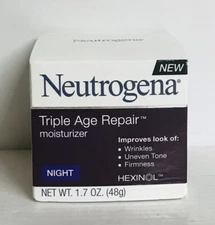 New Neutrogena Triple Age Repair Moisturizer Night 1.7 oz (48g)