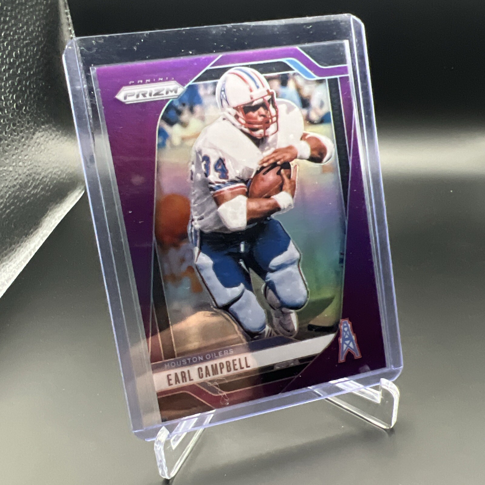 2024 Panini Prizm #297 Houston Oilers EARL CAMPBELL Purple Prizm /125