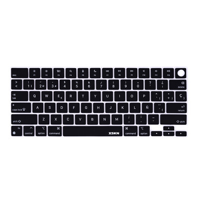XSKN Spanish Silicone Keyboard Cover for 2021-2026 Macbook Pro