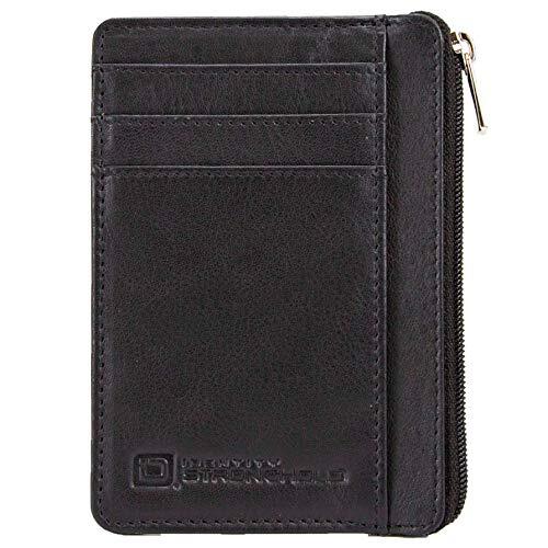 Slim Black RFID Front Pocket Minimalist Wallet
