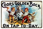 Vintage Style Metal Sign Coors Golden Bock Beer 12 x18