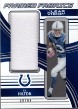 2016 Panini Clear Vision Framed Fabrics #26 T.Y. Hilton Jersey /99 - NM-MT