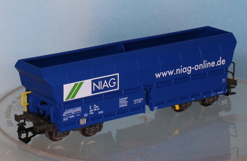 Piko 47744, Spur TT, NIAG Selbstentladewagen Typ Falns, 4-achsig, blau, Ep.6 | Zustand: Neu