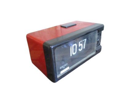 Seiko DP690T Flip Clock Alarm Red Body Vintage Digital Antique