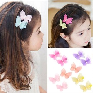 Lovely Kids Baby Chiffon Butterfly Girls Princess Hair Pin