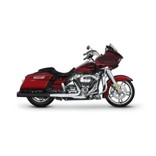 Rinehart DBX40 4" Slip-On Mufflers Black Tip Exhaust Pipes | Harley-Davidson 17+