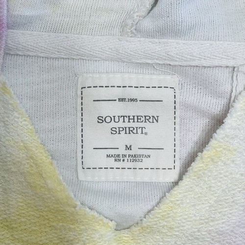 Southern Spirit Womens Hoodie Colorful Tye Dye Beach Cover Stay Salty EUC Sz M - Picture 6 of 11