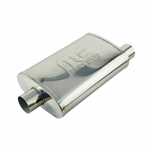 2.5" in/out Polished Universal Racing Performance Exhaust Muffler Tips 500mm - Bild 2 von 3
